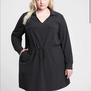 Athleta black zuma shirt dress size 1X | excellent pre-owned condition
